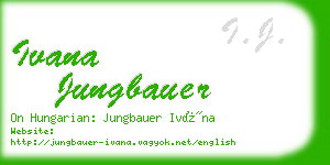 ivana jungbauer business card